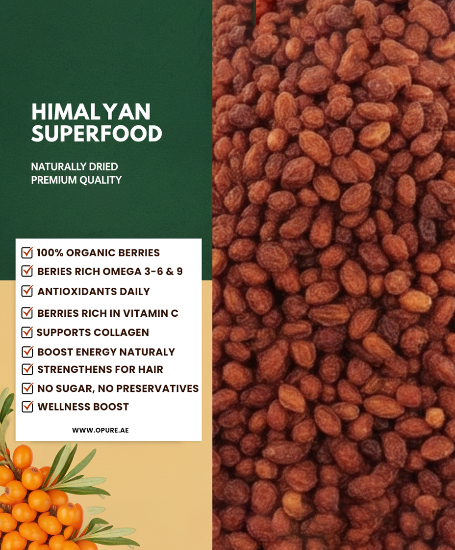 Opure Himalayan Sea Buckthorn Dried Berries – 100% Pure Himalayan Superfood (UK) Opure uk