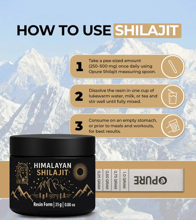 How to use Pure Himalayan Shilajit Resin UK