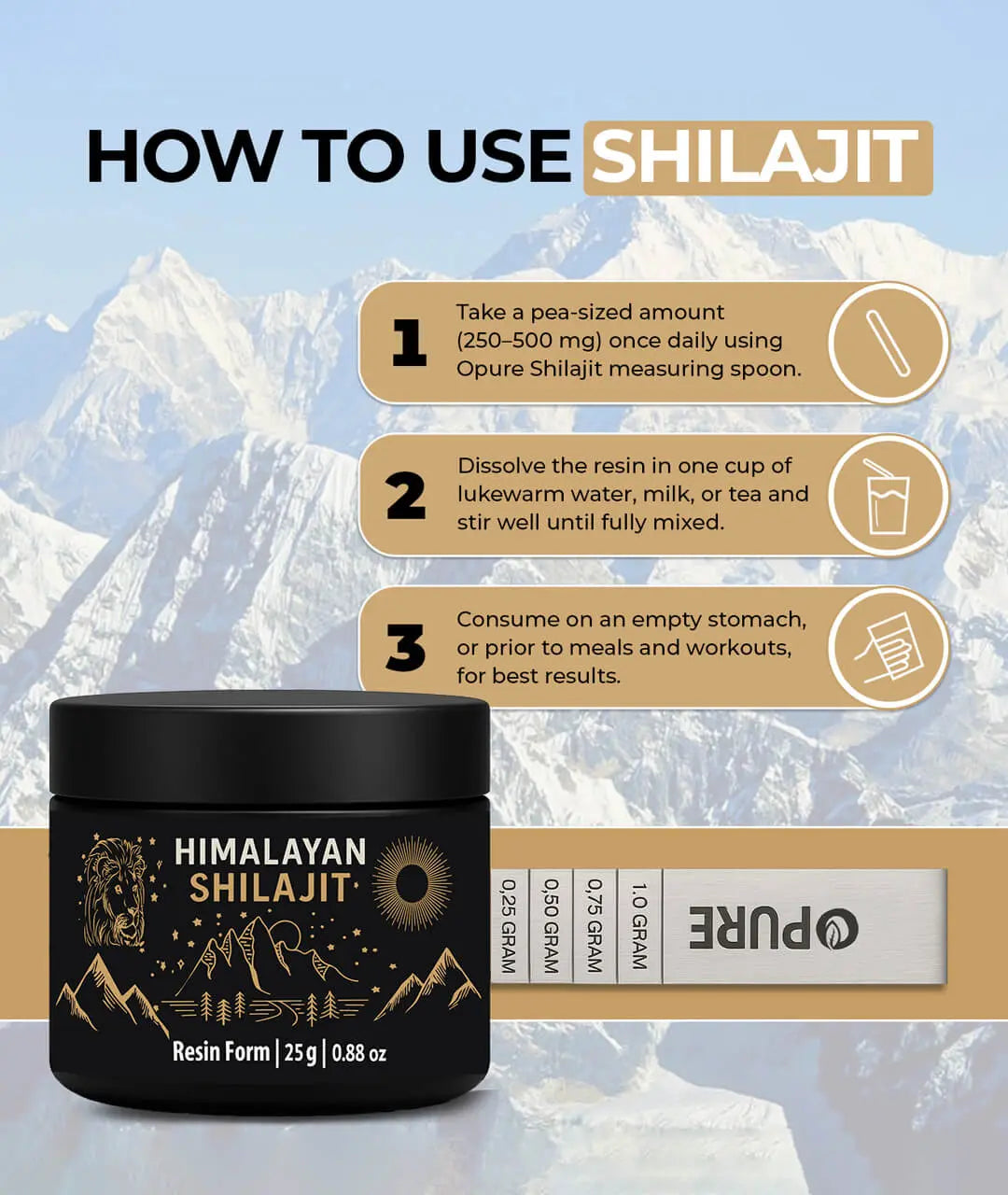 How to use Pure Himalayan Shilajit Resin UK