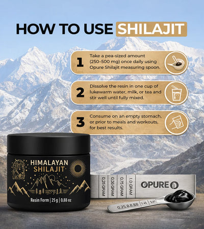 Pure Himalayan Shilajit Resin uk lab tested shilajit HOW TO USE