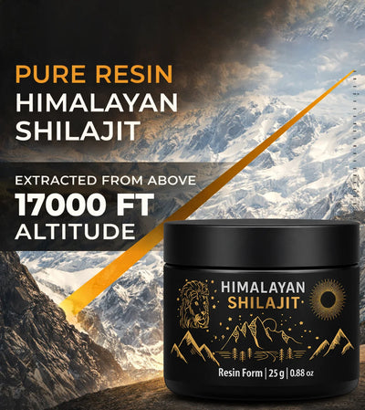 Pure Himalayan Shilajit Resin uk with Box sourced 1700 ft